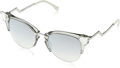 iridia sunglasses fendi|Fendi Women's Iridia Crystal Corner Mirrored Sunglasses, Crystal .